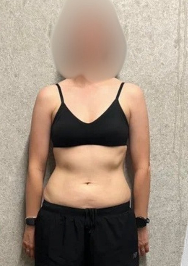 Woman, 35 · plus centimetres off her waist, in 6 weeks